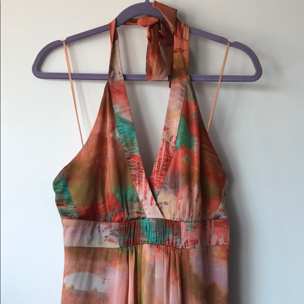 Jessica Simpson multi color printed maxi dress